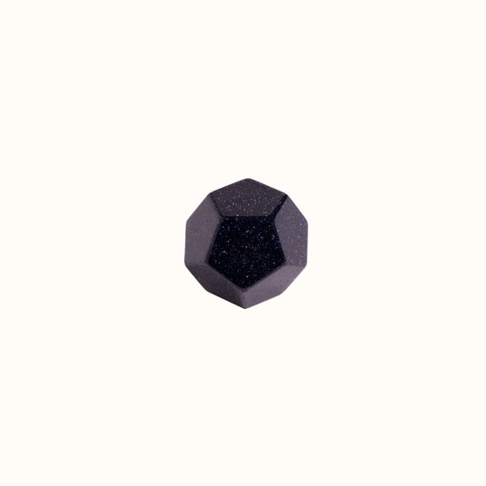 D12 Obsidian Crystal Bead