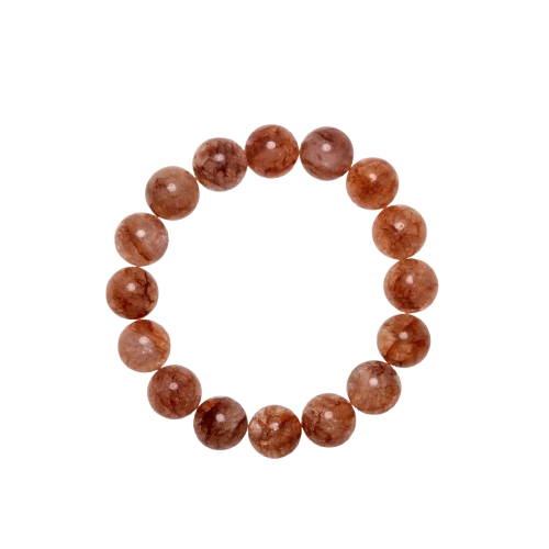 Ground Ember – Red Rutilated Quartz Bracelet_Main