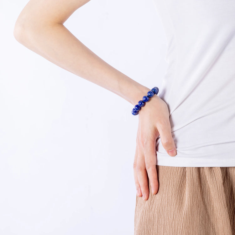 Lapis Lazuli Bracelet – A stunning bracelet featuring Lapis Lazuli stones, known for their deep blue color and powerful healing and spiritual properties.