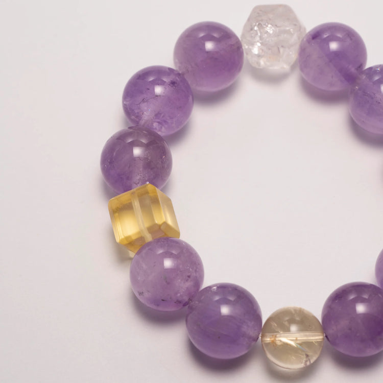 Amethyst Crystal Citrine Bracelet 4