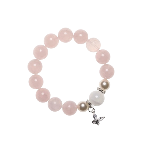 Whisper of Rose-Rose Quartz Bead Bracelet_Main