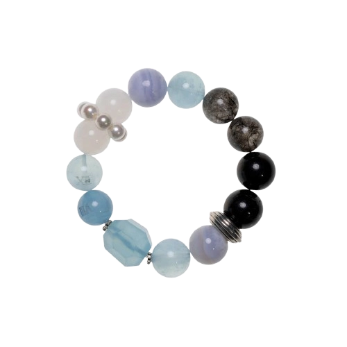 Aura Guardian-Aquamarine Crystal Bracelet for Clarity, Inner peace_Main
