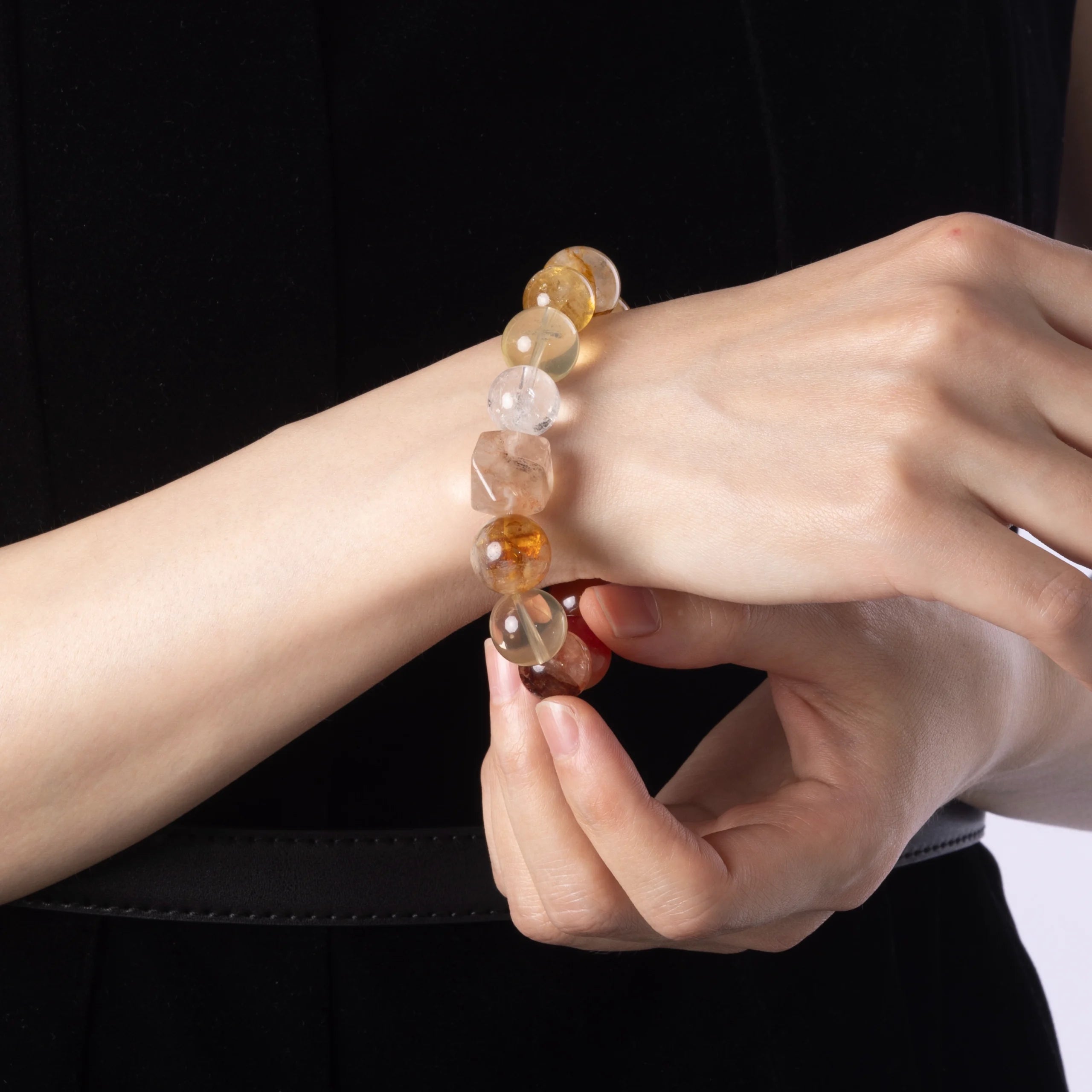 Protection crystal bracelet for energy shielding and aura defense