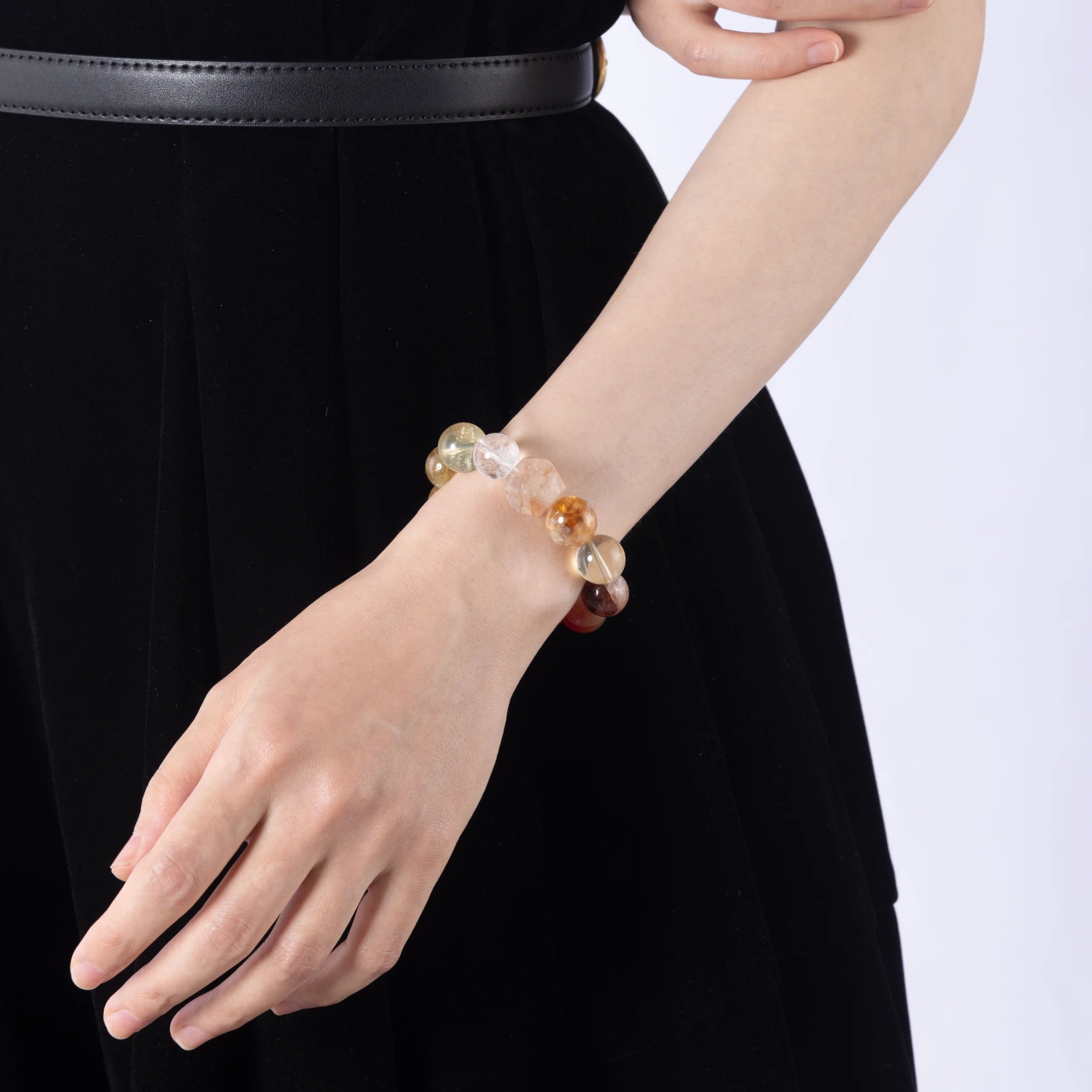 Protection crystal bracelet for energy shielding and aura defense