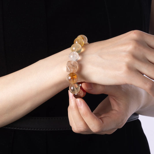 Protection crystal bracelet for energy shielding and aura defense