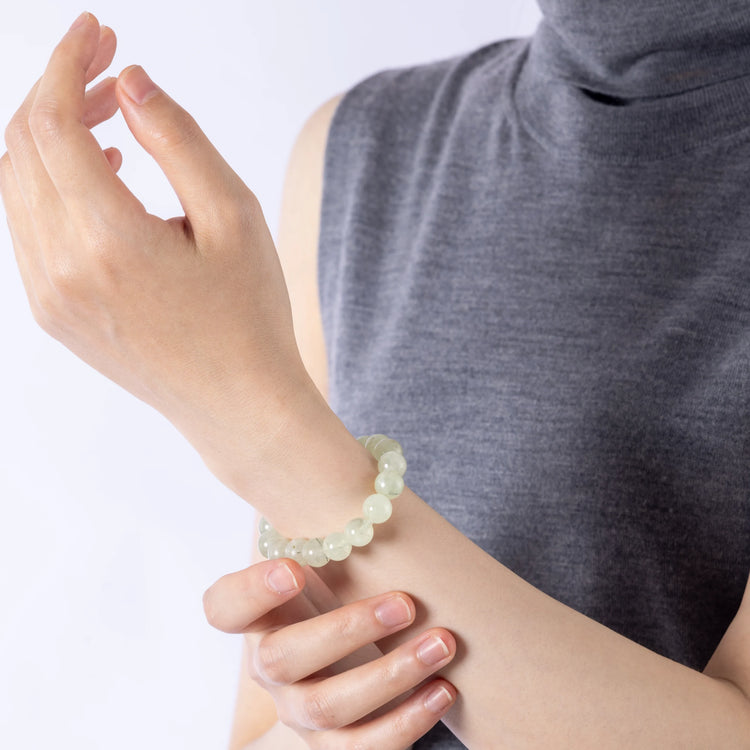 Green Aventurine Bracelet for luck and emotional balance by Dare to Mystic