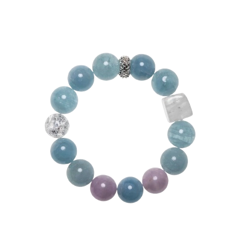 Aquamarine gem bracelet on display_Main