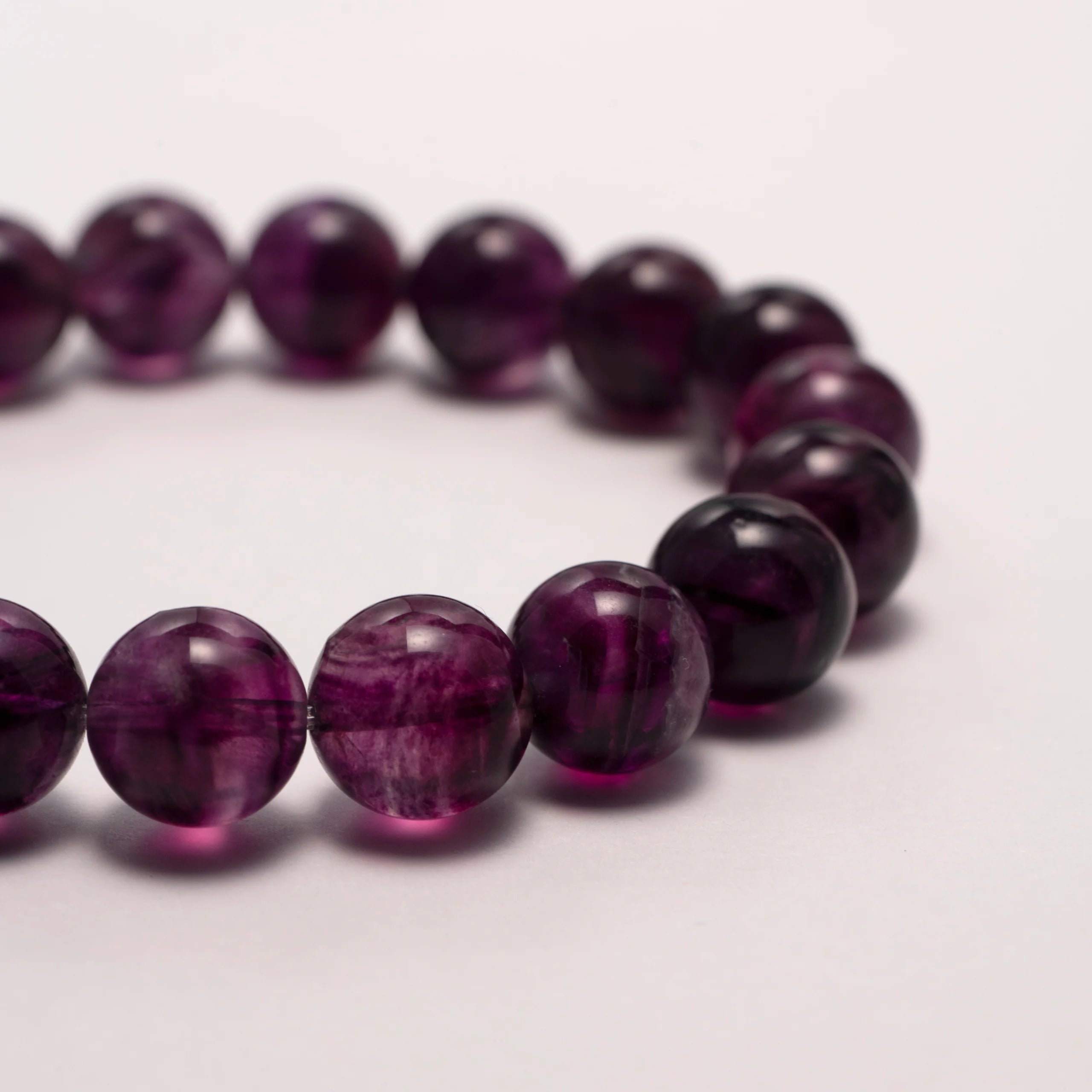 Amethyst Crystal Bracelet for Mental Clarity and Focus — made with deep violet stones, designed to enhance concentration, clear mental fog, and restore inner calm.