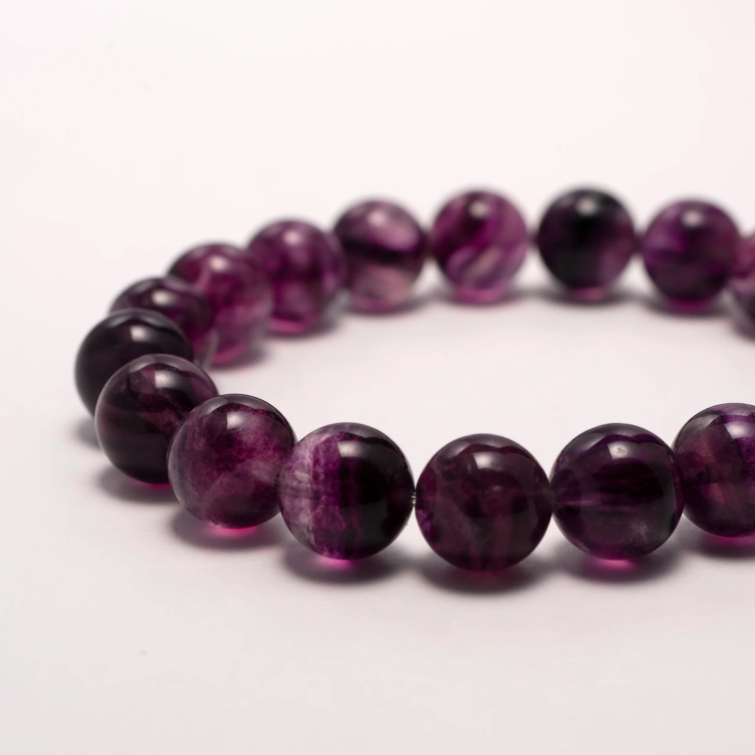 Amethyst Crystal Bracelet for Mental Clarity and Focus — made with deep violet stones, designed to enhance concentration, clear mental fog, and restore inner calm.