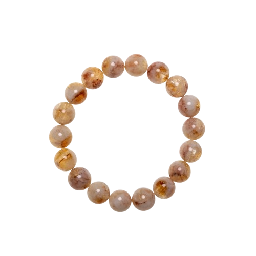 Golden Intention-Natural Gold Rutilated Quartz Bracelet_Main