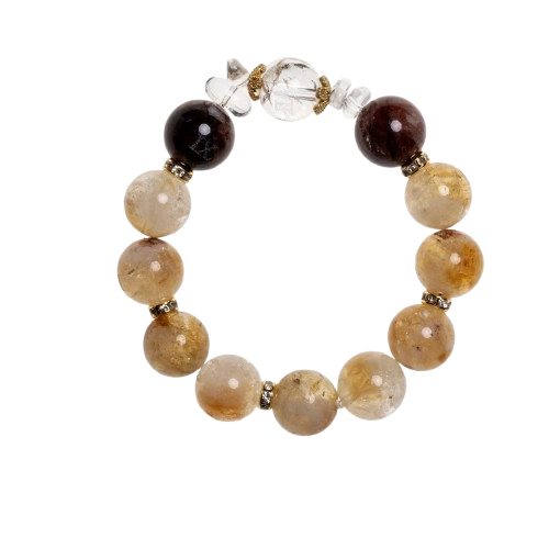 Grounded Radiance-Golden Rutilated Quartz Bracelet_Main