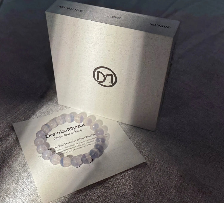 Blue Fluorite Bracelet for clarity and calm by Dare to Mystic