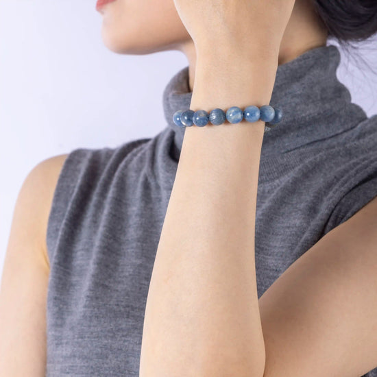 Monet’s Garden – Blue Kyanite Bracelet for Calm & Clarity