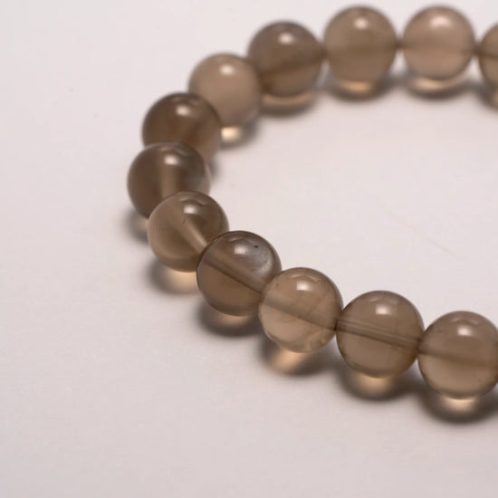 Gray Moonstone Crystal Bracelet – A beautiful bracelet featuring gray moonstone crystals, known for their calming energy and spiritual healing properties.