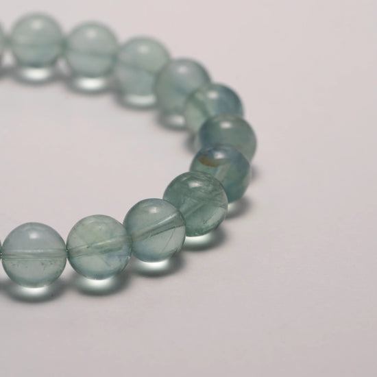 Green Prehnite Bracelet – A beautiful bracelet made with Green Prehnite crystals, known for their healing properties and ability to enhance intuition and peace.